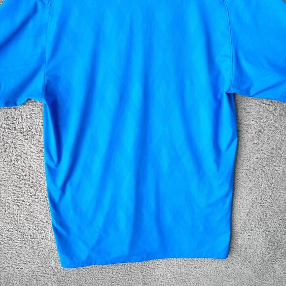 Nike Shirt Mens Small Blue Dri‎ Fit Tiger Woods Sea Island Polo Golf Performance - Picture 10 of 11